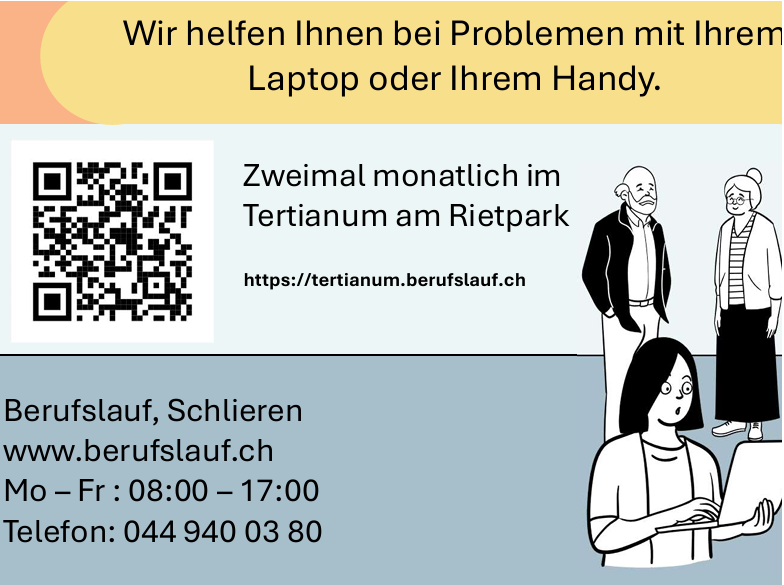 Titelbild des Events: Unterstützung bei Informatik und Technik 