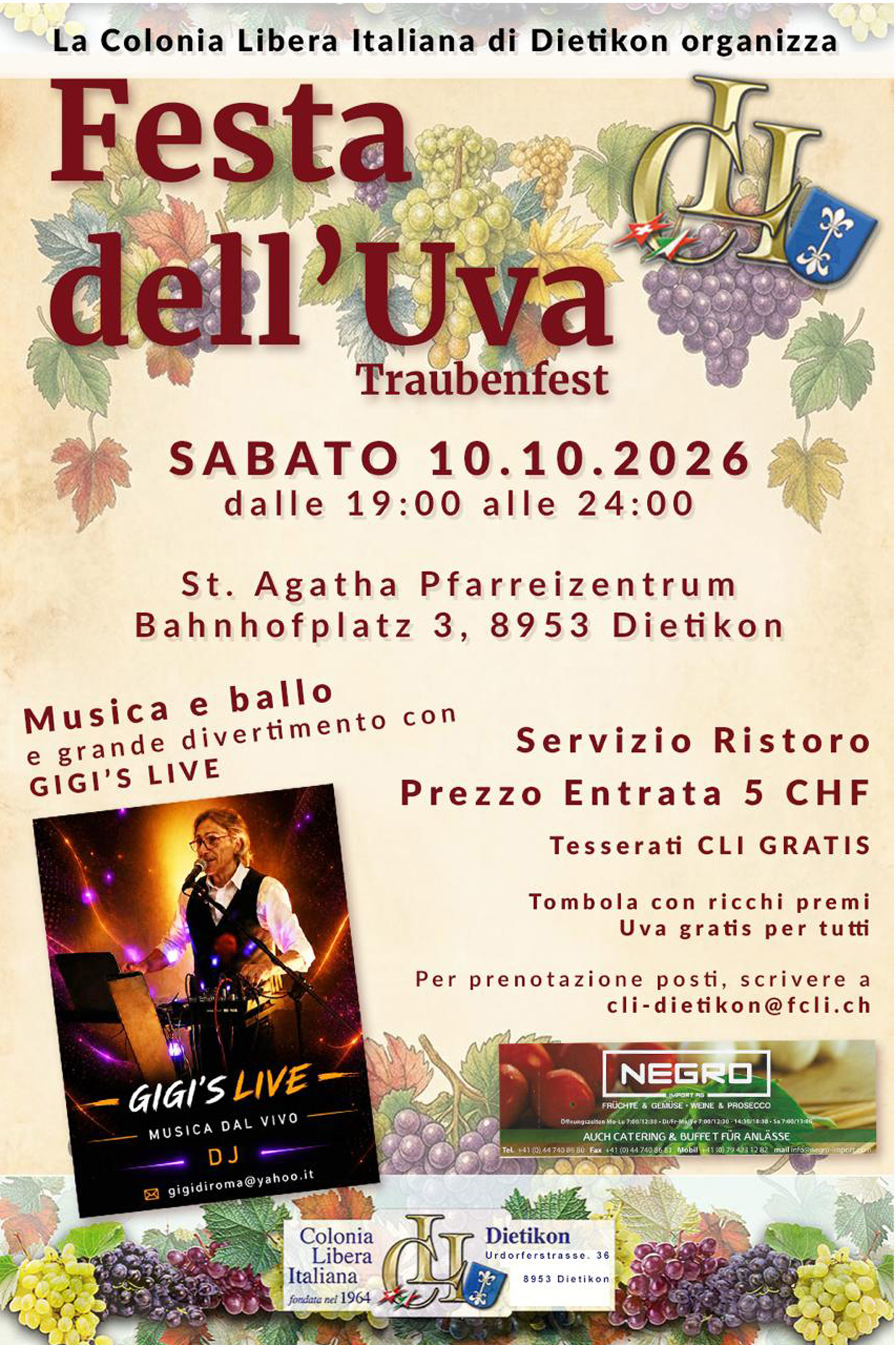 Titelbild des Events: Festa dell`Uva - Traubenfest