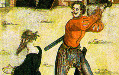 Enthauptung von Sylvanus im Jahre 1572