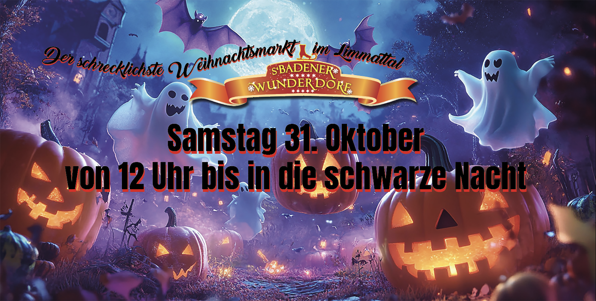 Titelbild des Events: Halloween im Badener WunderDorf - SCHRECKLICH!!!
