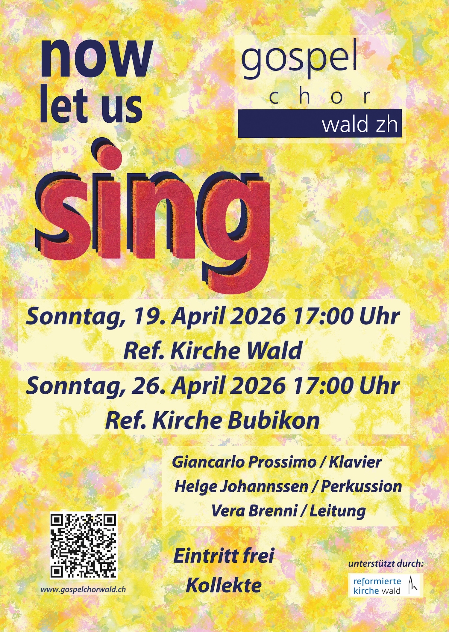 Konzert Gospelchor Wald "now let us sing"
