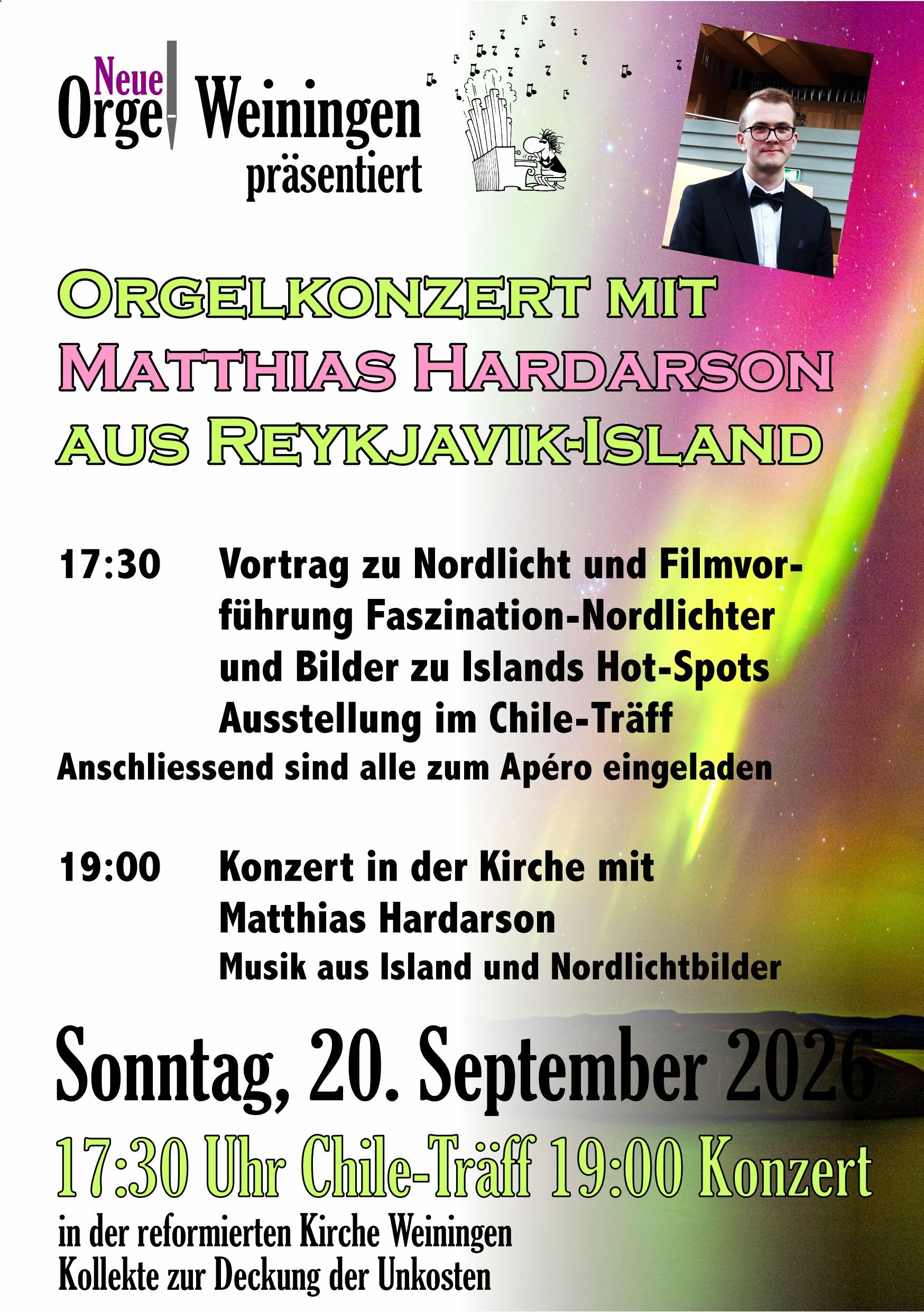 Titelbild des Events: Orgelkonzert mit Matthias Hardarson