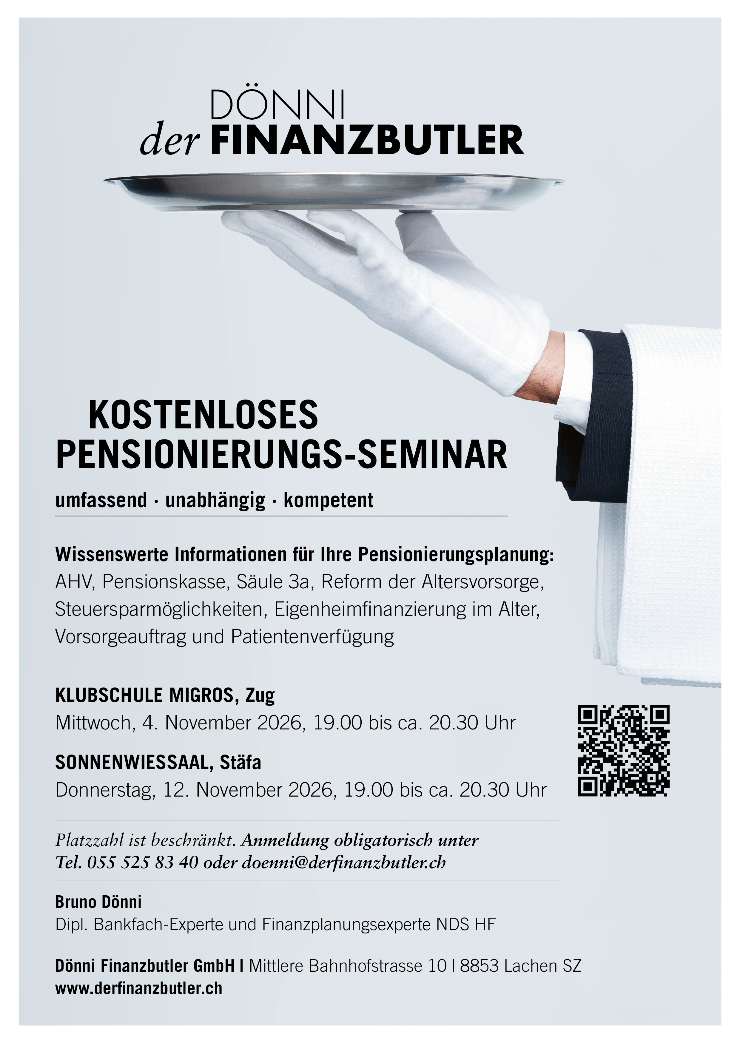Kostenloses Pensionierungs-Seminar