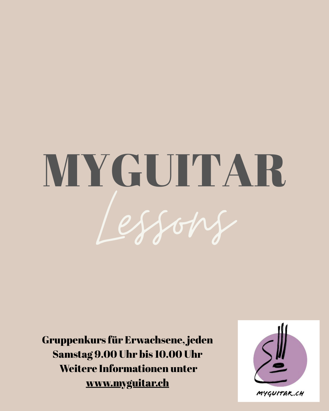 MYGUITAR Lessons Gruppenkurs für Erwachsene