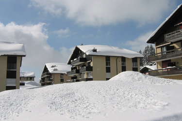 Die Apartmenthäuser im Winter