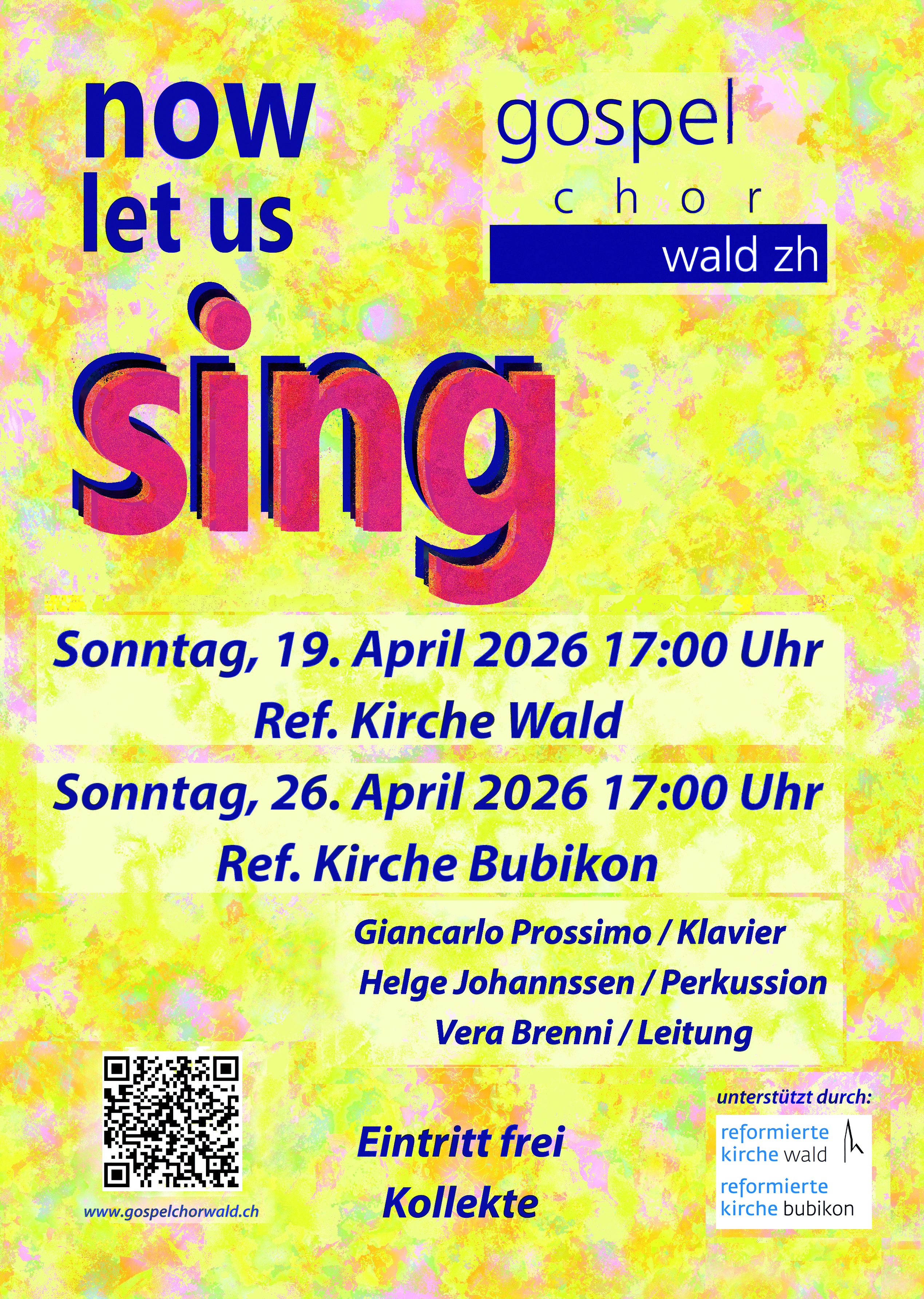 Konzert Gospelchor Wald "now let us sing"