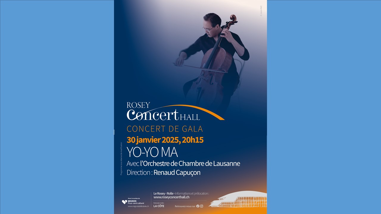 YO-YO MA & Orchestre De Chambre De Lausanne Au Rosey Concert Hall ...