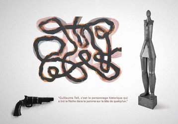 4 artistes jurassiens, graphisme Yves Juillerat