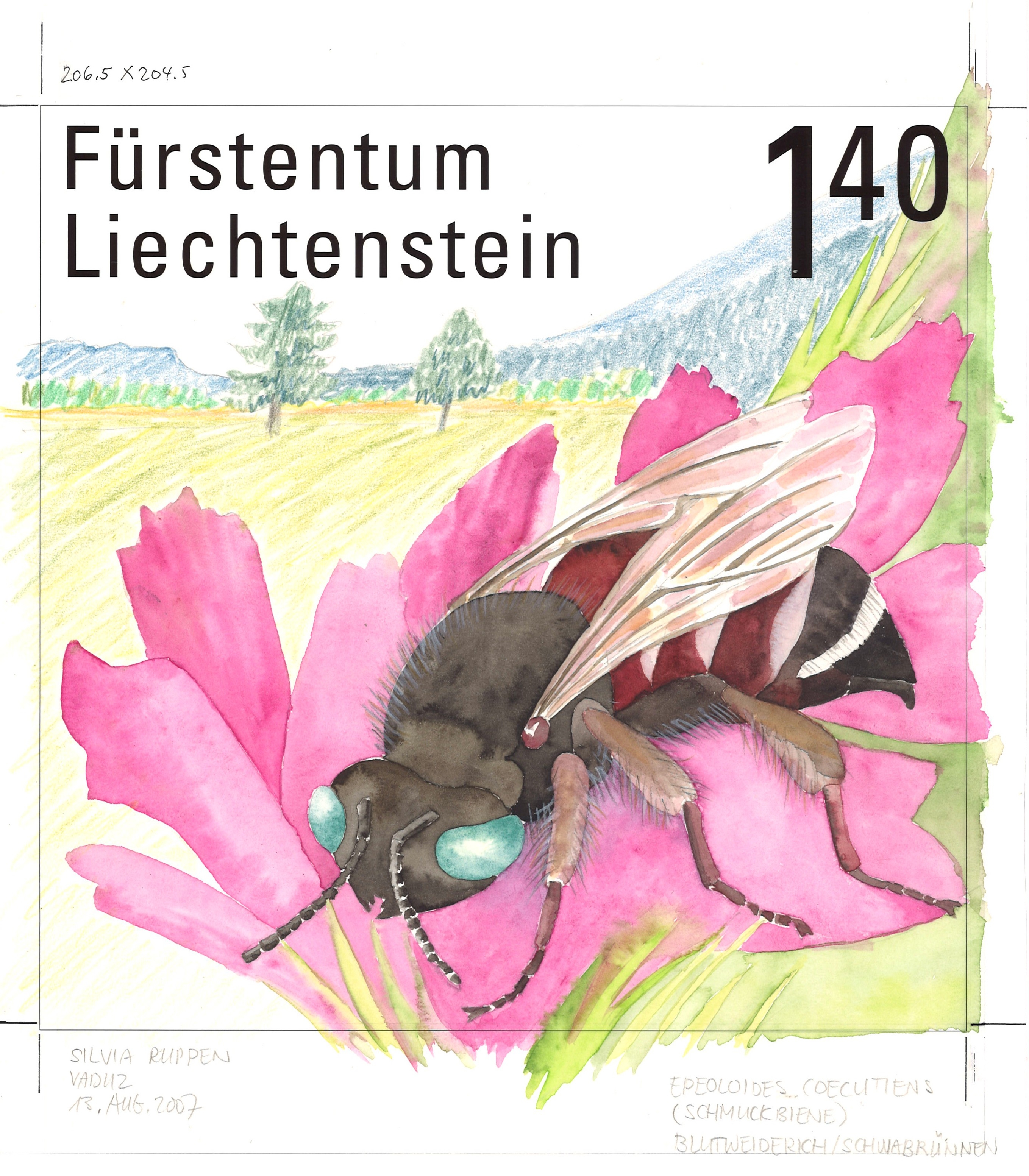 «Ohne Liebe geht es nicht» Silvia Ruppens Briefmarkenkunst