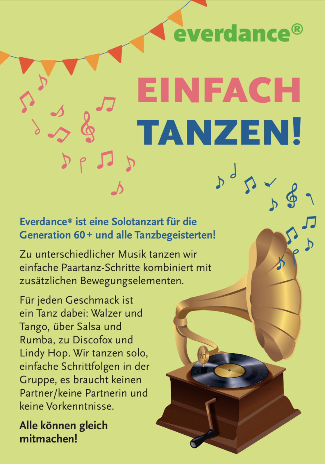 Everdance® – Solo tanzen in der Gruppe mit Musik, Schwung und Lebensfreude
