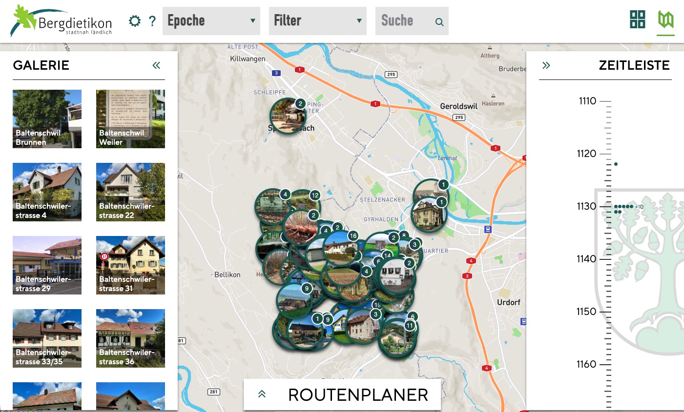 Titelbild des Events: Geschichtskarte Bergdietikon