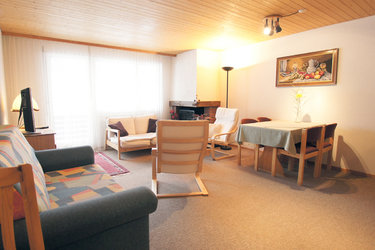 Wohnzimmer im der Ammler Ferienwohnung Apartment Kaiser