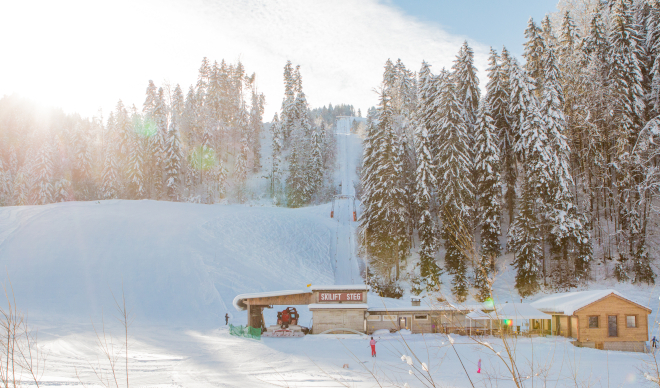 Raclette-Plausch am Skilift Steg