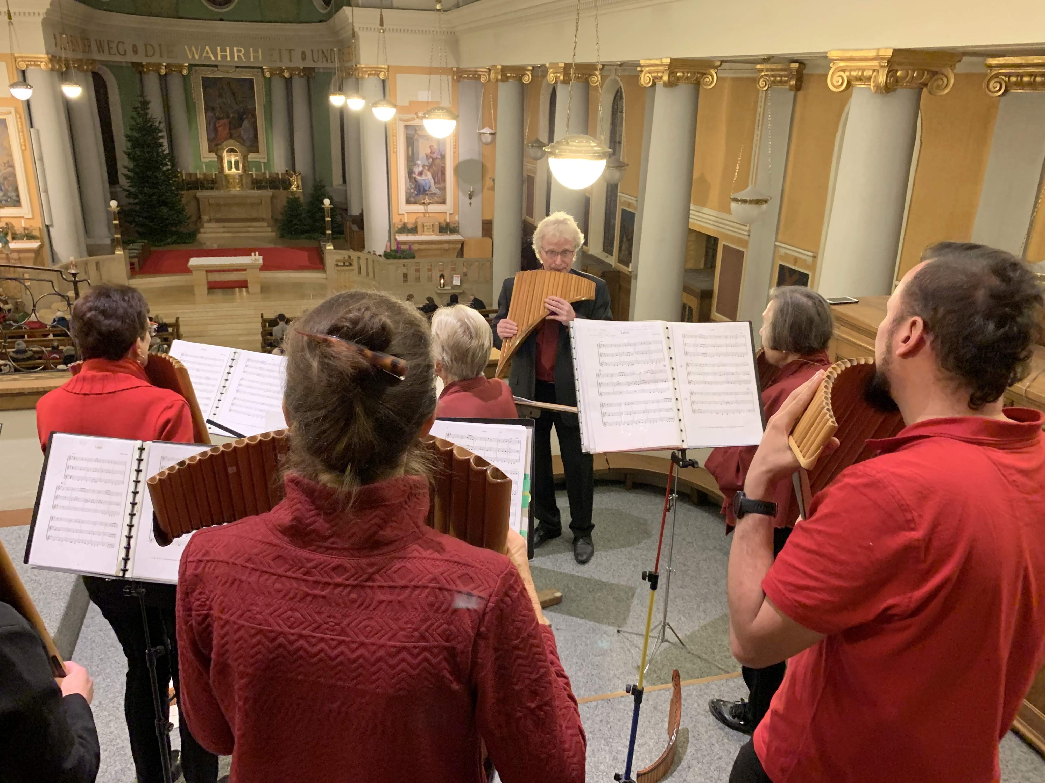 Titelbild des Events: Sonntagabendmusik mit dem Badener Panflötenchor