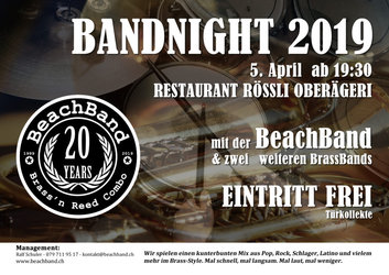 Flyer Bandnight 2019