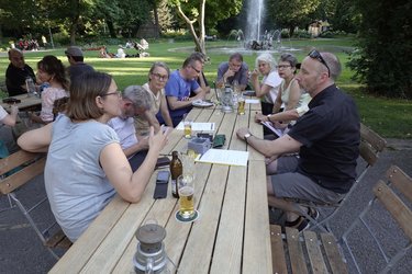 Glarner BürgerInnenkomitee in der Rollbar im Volksgarten Glarus am 28. Juni 2019 (Bild: Werner Beerli)
