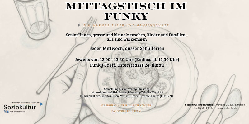 Mittagstisch für Alle im Funky Illnau