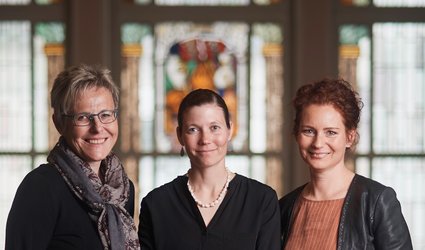 Die Koordinatorinnen Anna Rosa Streiff Annen, Fränzi Tschudi und Sabine Steinmann (von links).