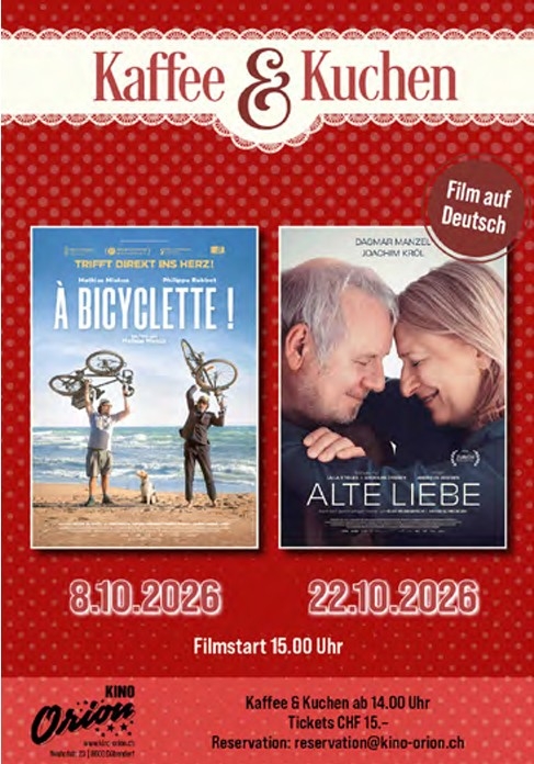Kaffee & Kuchen, danach Tragikomödie "Alte Liebe"