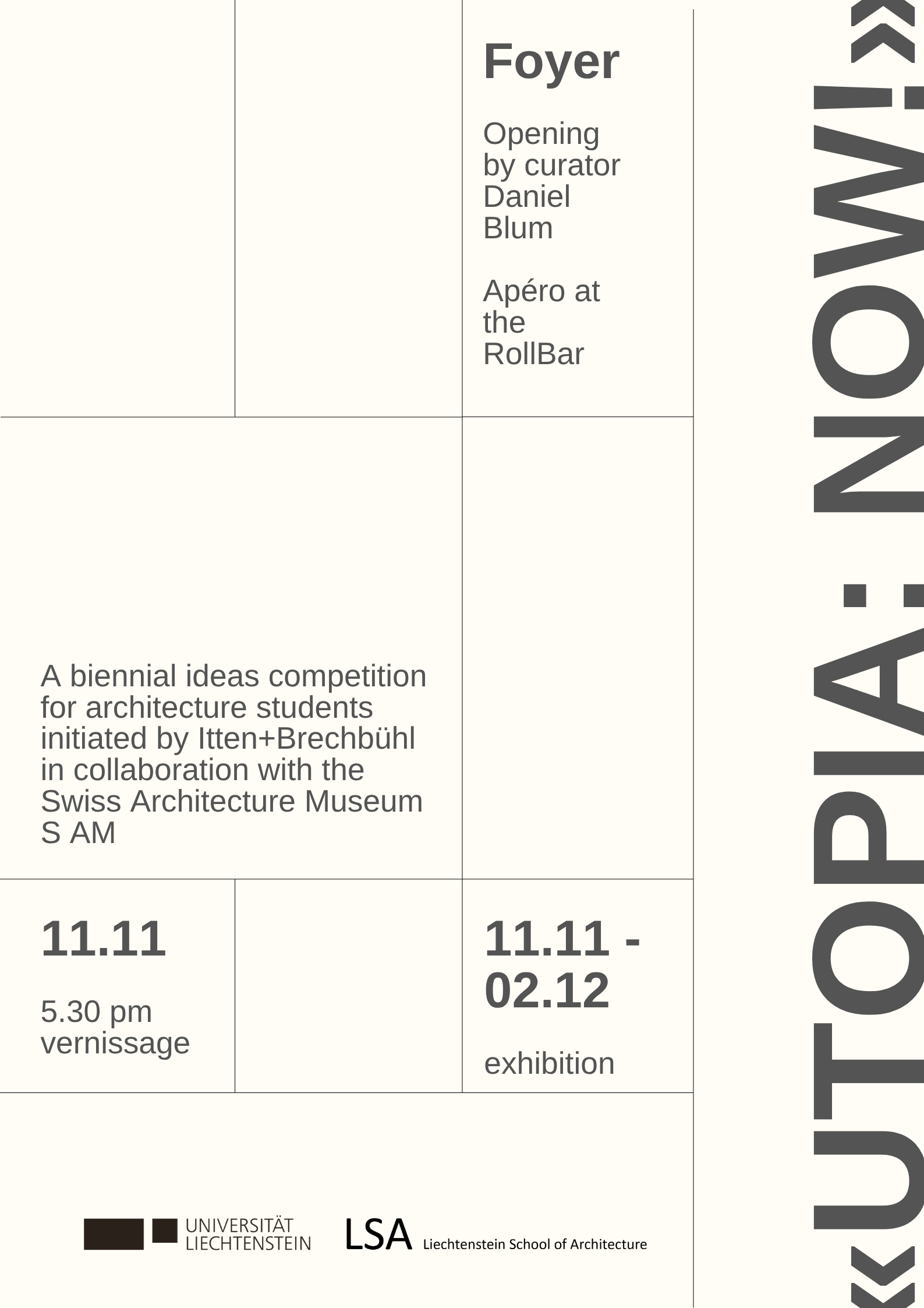 Vernissage «UTOPIA: NOW!»
