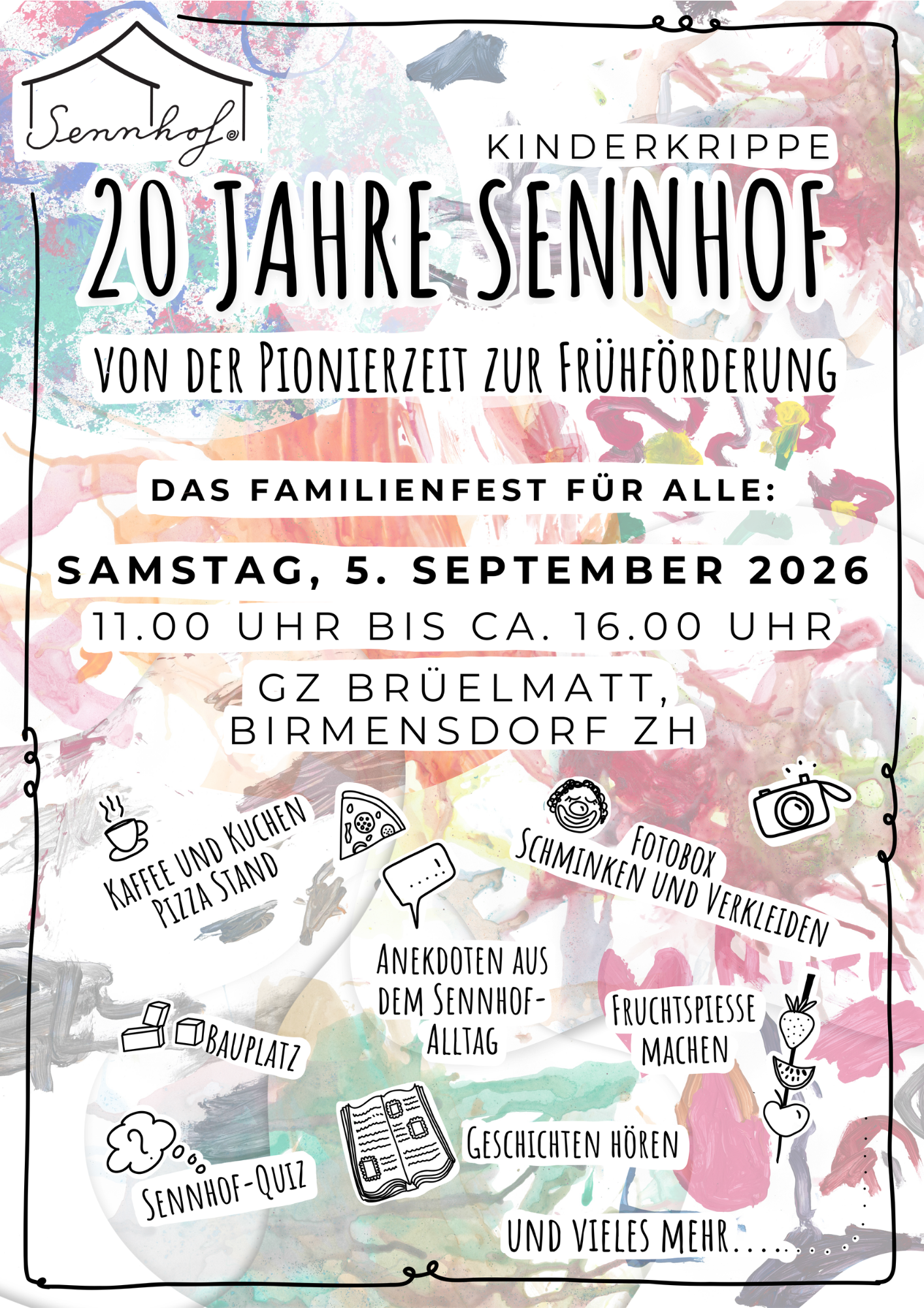 Titelbild des Events: 20 Jahre Sennhof, das Familienfest für alle