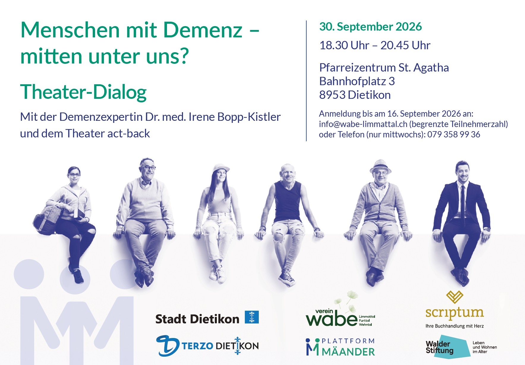Titelbild des Events: Theater-Dialog: "Menschen mit Demenz - mitten unter uns?"
