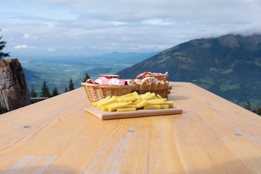 Aussicht mit Käse