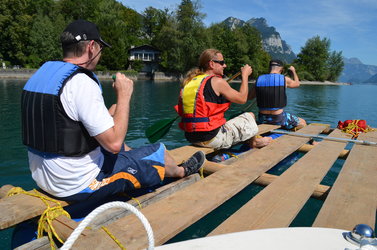 Flossbauen am Walensee