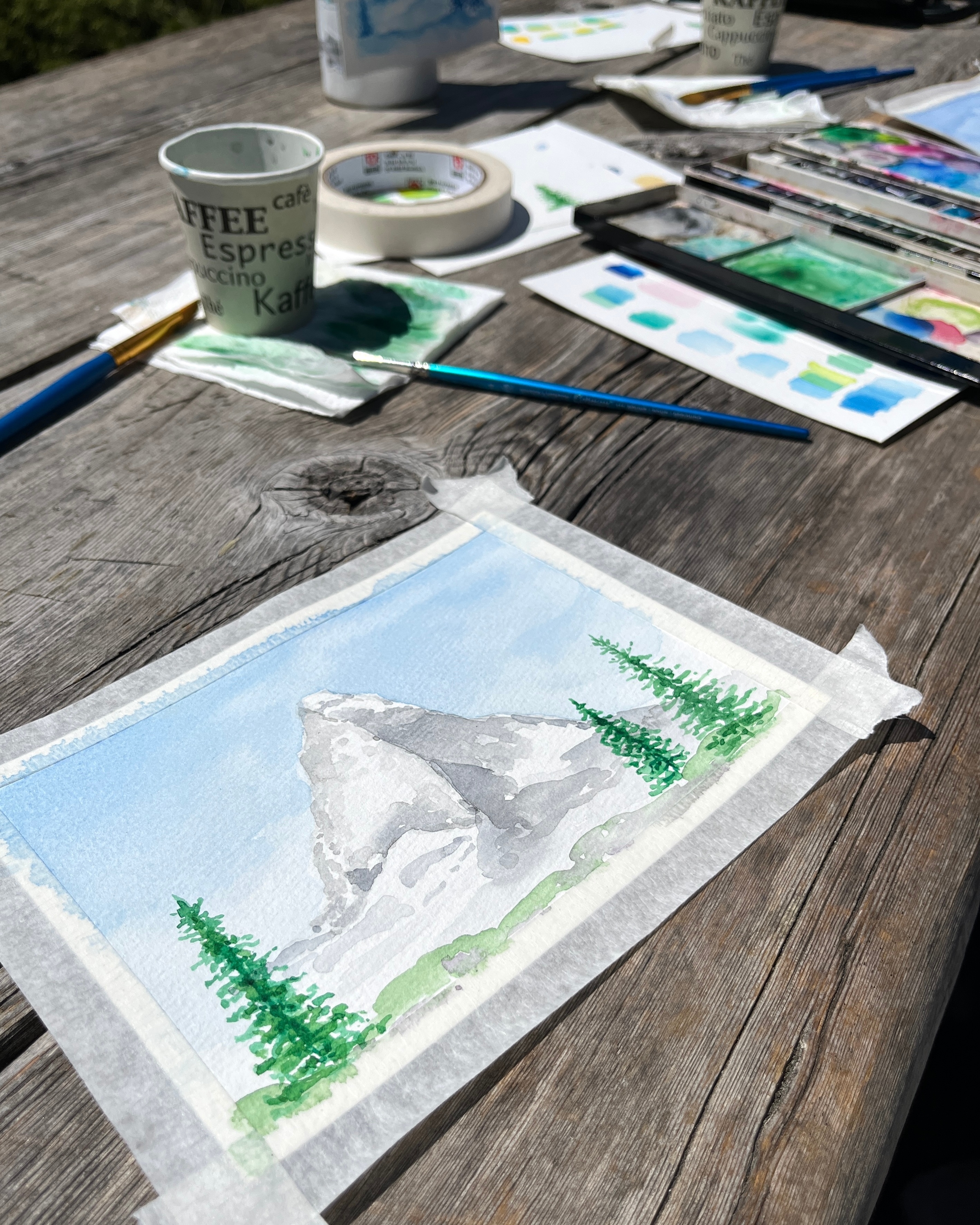Aquarell-Workshop im Freien