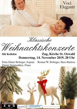Voci Eleganti - Klassische Weihnachtskonzerte 2019 - Plakat Zug St. Oswald