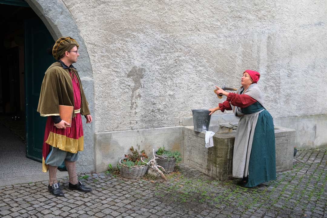 Landvogt und Schlossmagd