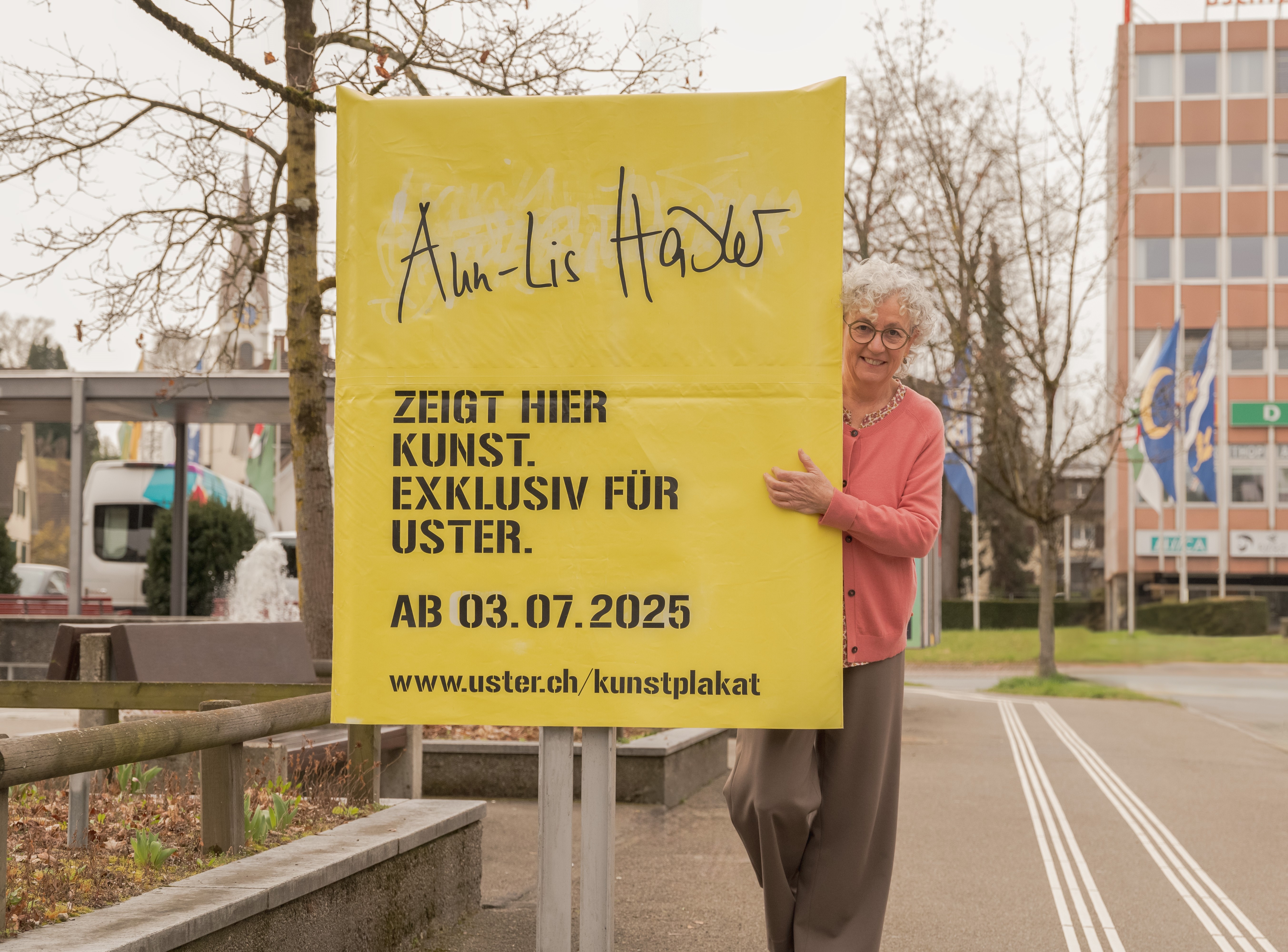 Kunstplakate UMUNSHERUM - Spaziergang mit der Künstlerin Ann-Lis Häsler