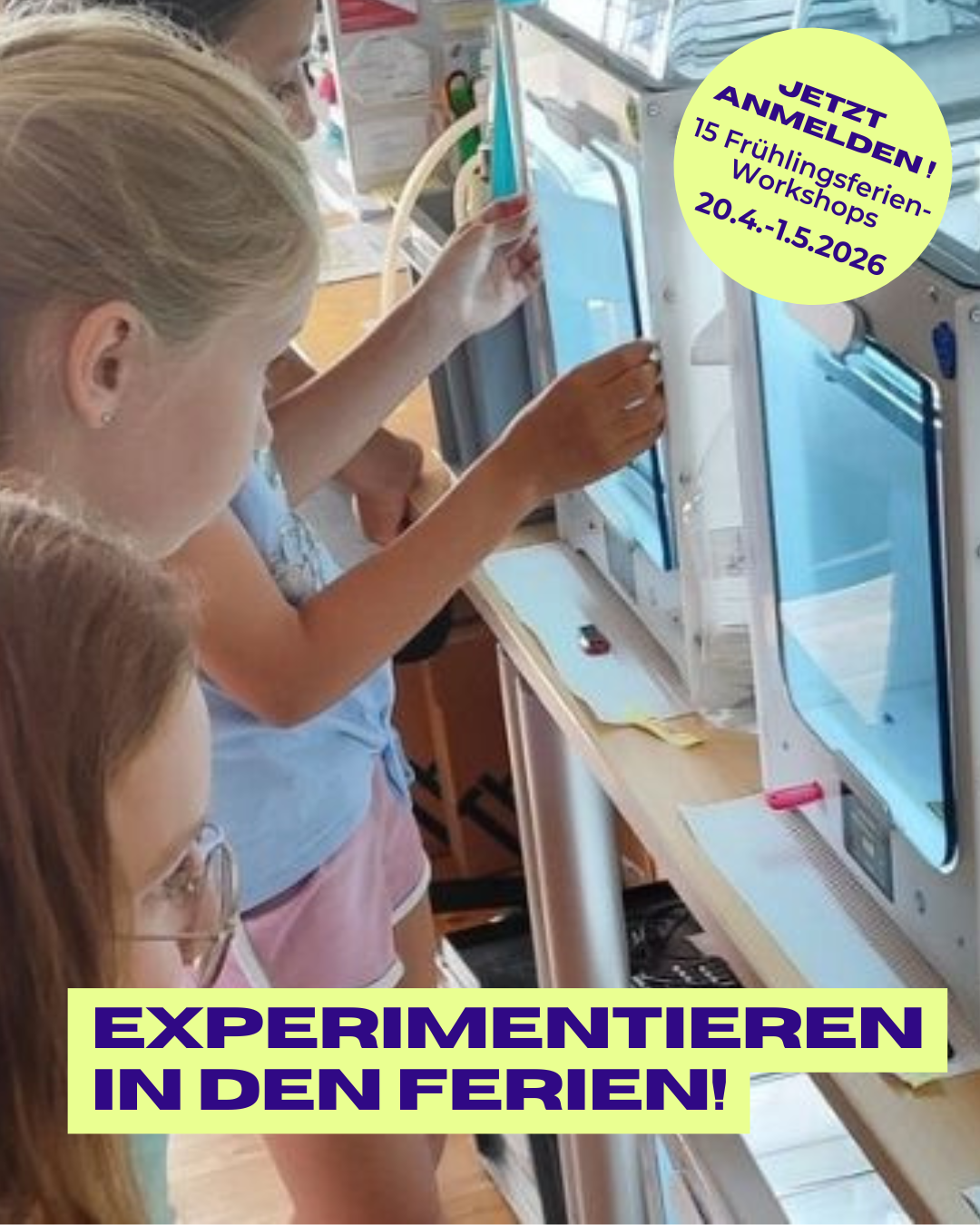 Frühlingsferien-Workshops für Kinder und Jugendliche