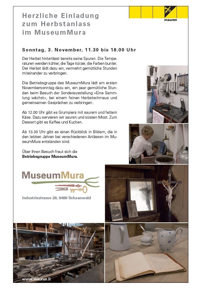 Herbstanlass Schweiz Tourismus