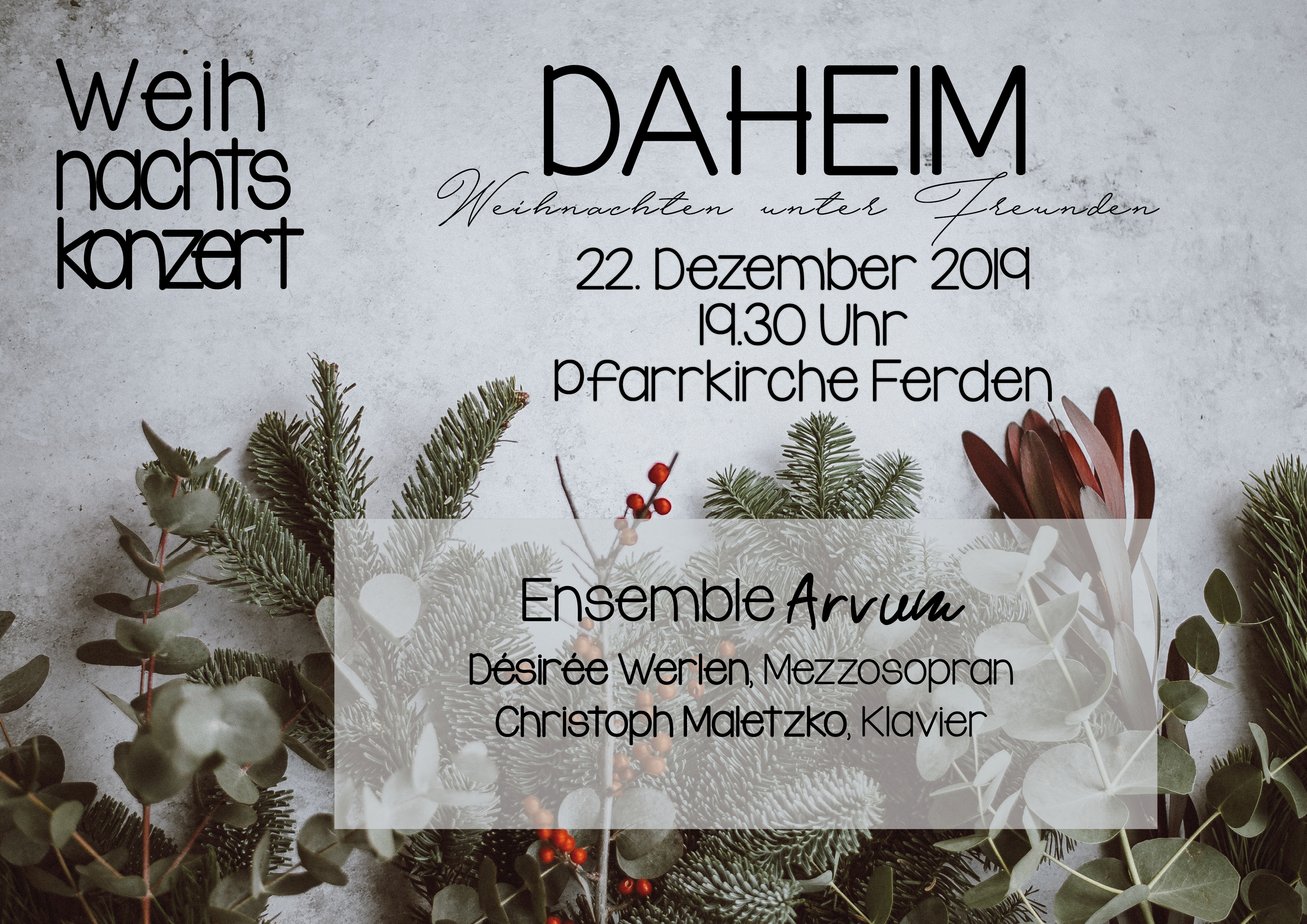 Weihnachtskonzert Ensemble Arvum