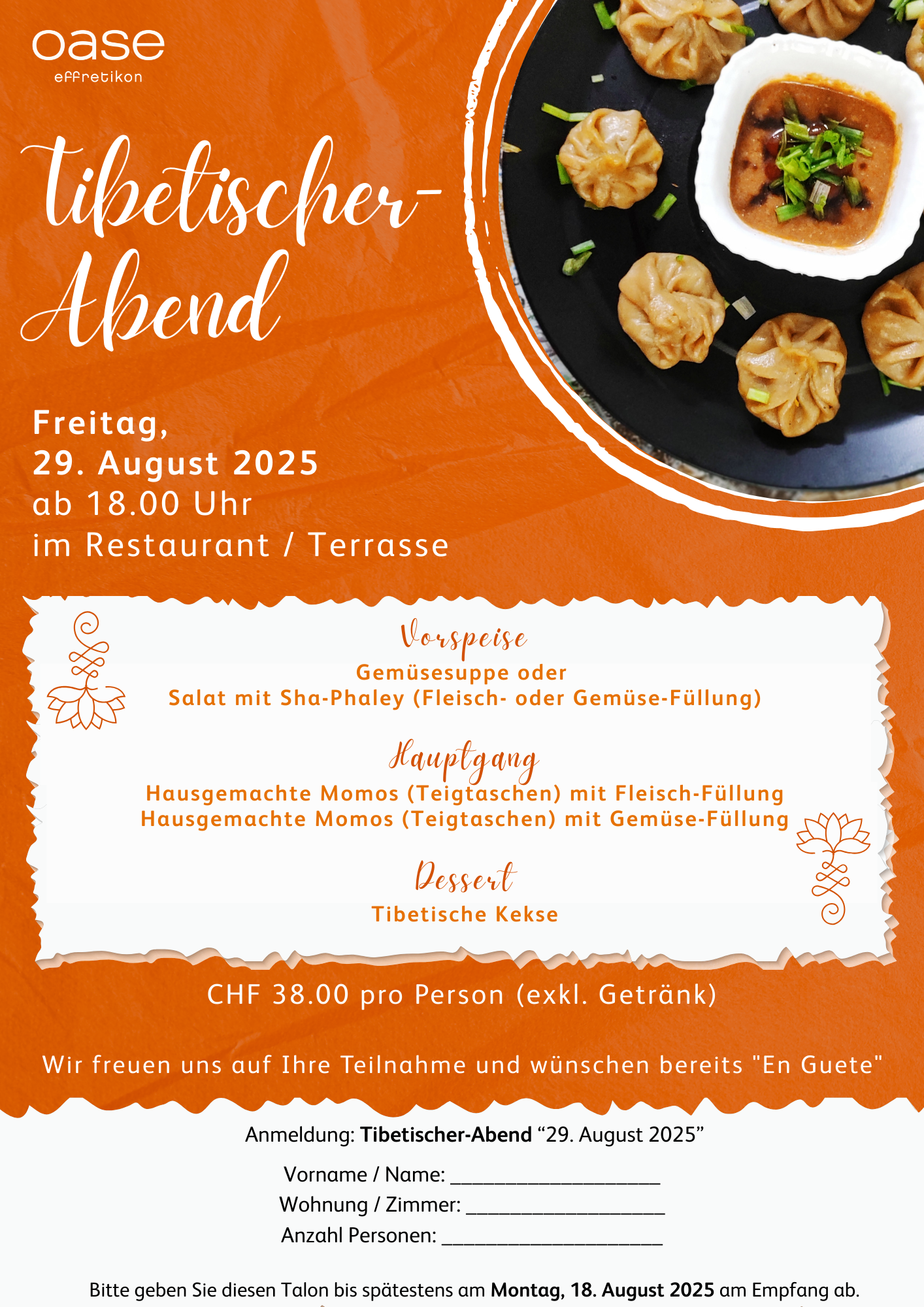 Tibetischer-Abend in der Oase Seniorenheim